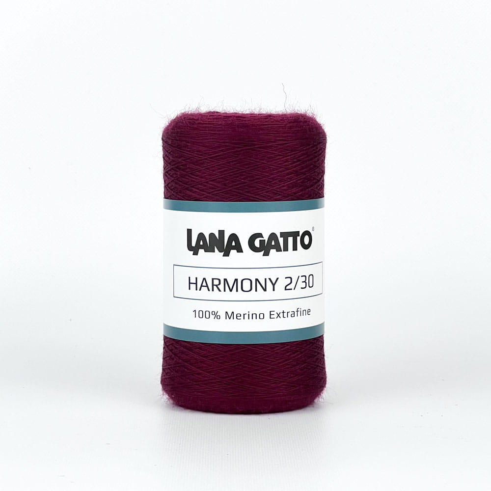 Włóczka Harmony 2/30 19105 Bordeaux typu lace