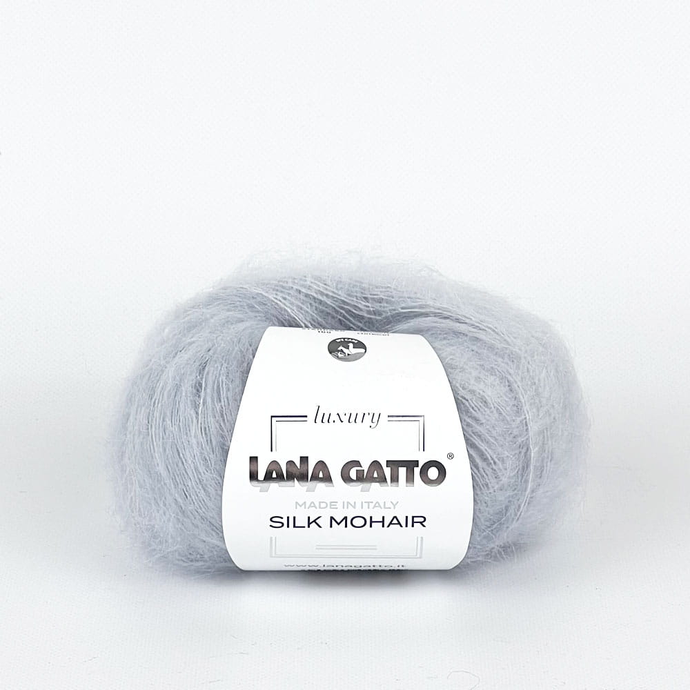 Włóczka Silk Mohair 6033 Perla - mieszanka kidmoheru z jedwabiem