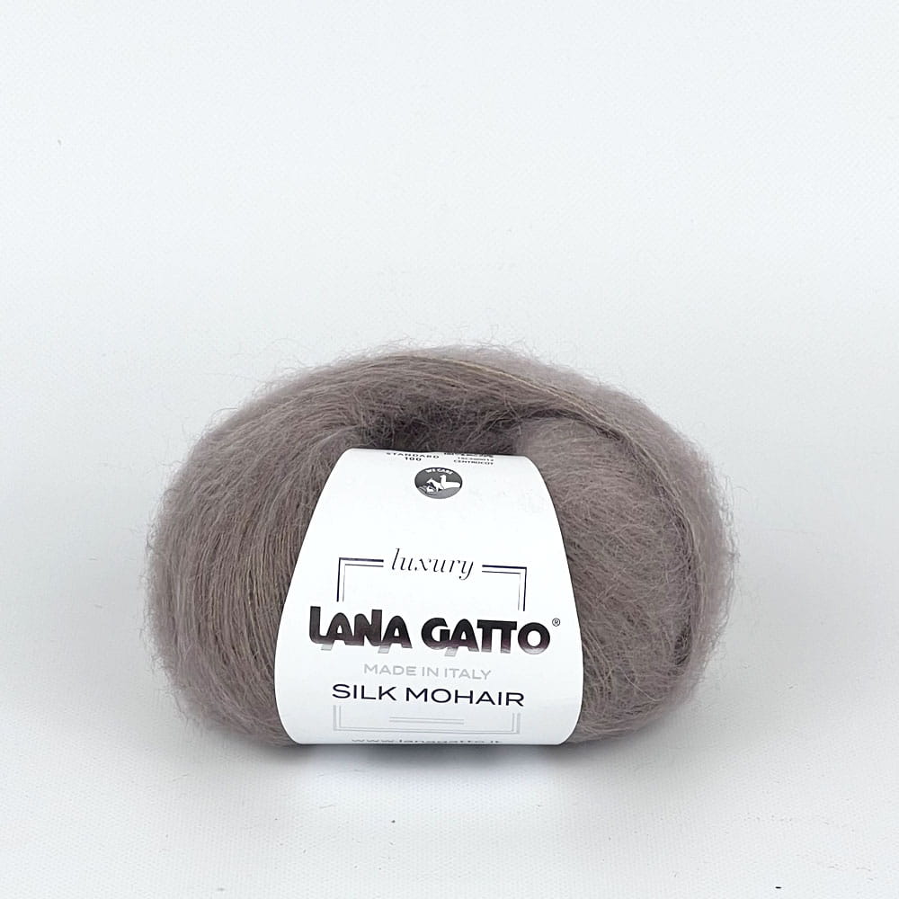 Włóczka Silk Mohair 14044 Noce Medio - mieszanka kidmoheru z jedwabiem