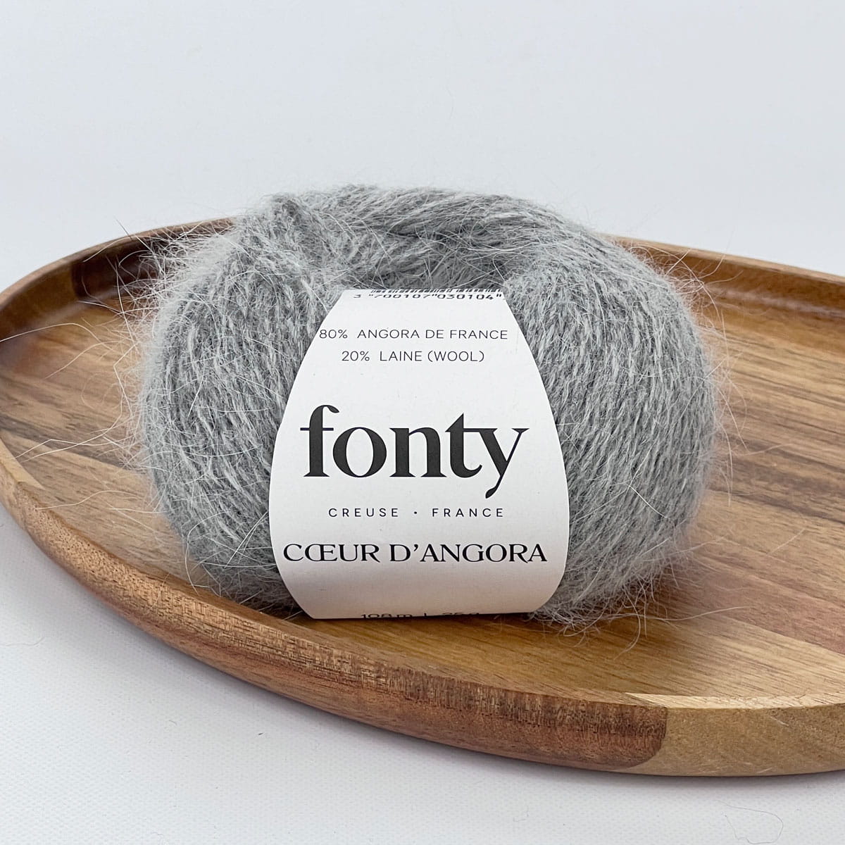 Włóczka z angory Coeur d'Angora 211 Gris - luksusowa włóczka z angory i wełny merino