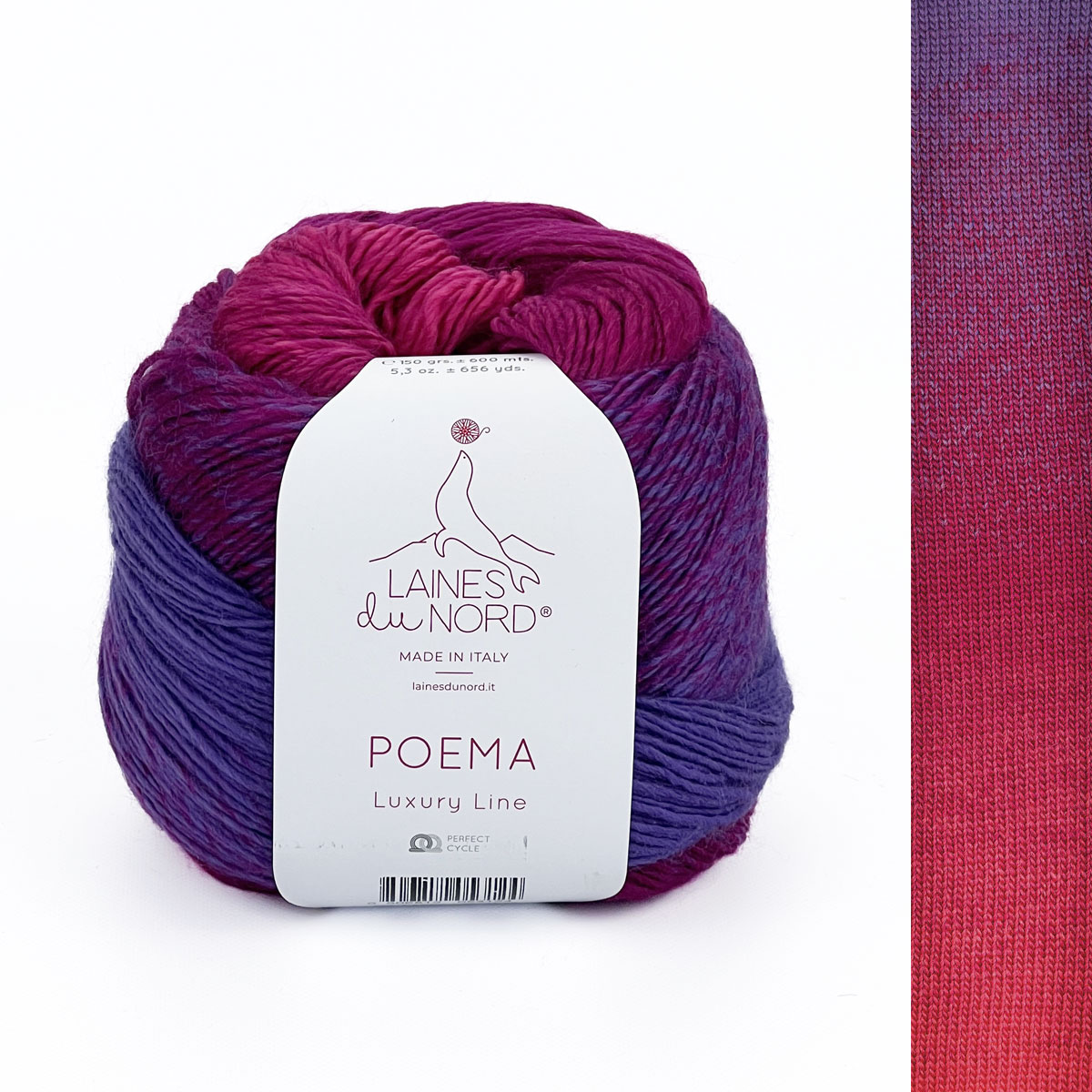 Włóczka Poema 808  z efektem gradientu