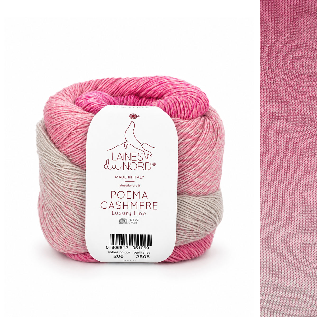Włóczka Poema Cashmere 206 - 100g / 500m ( Laines du Nord )