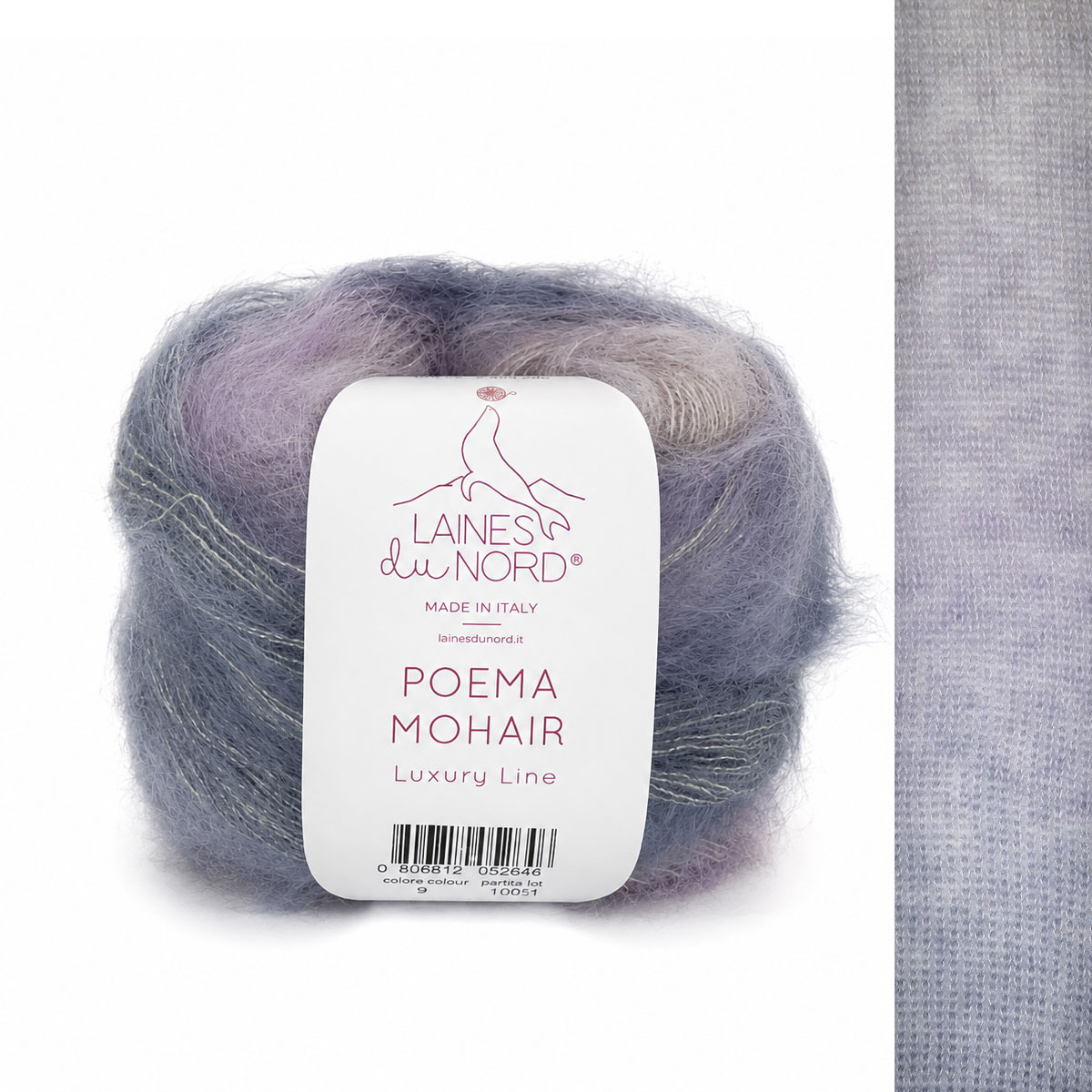 Włóczka Poema Mohair 009 - 50g / 420m ( Laines du Nord )