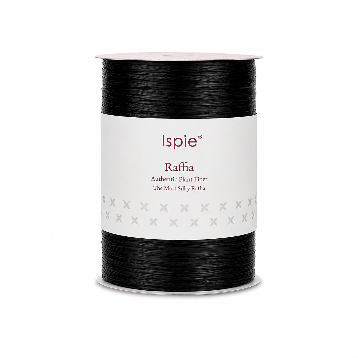 Rafia Ispie 126A Black – 100% wiskoza 250 m